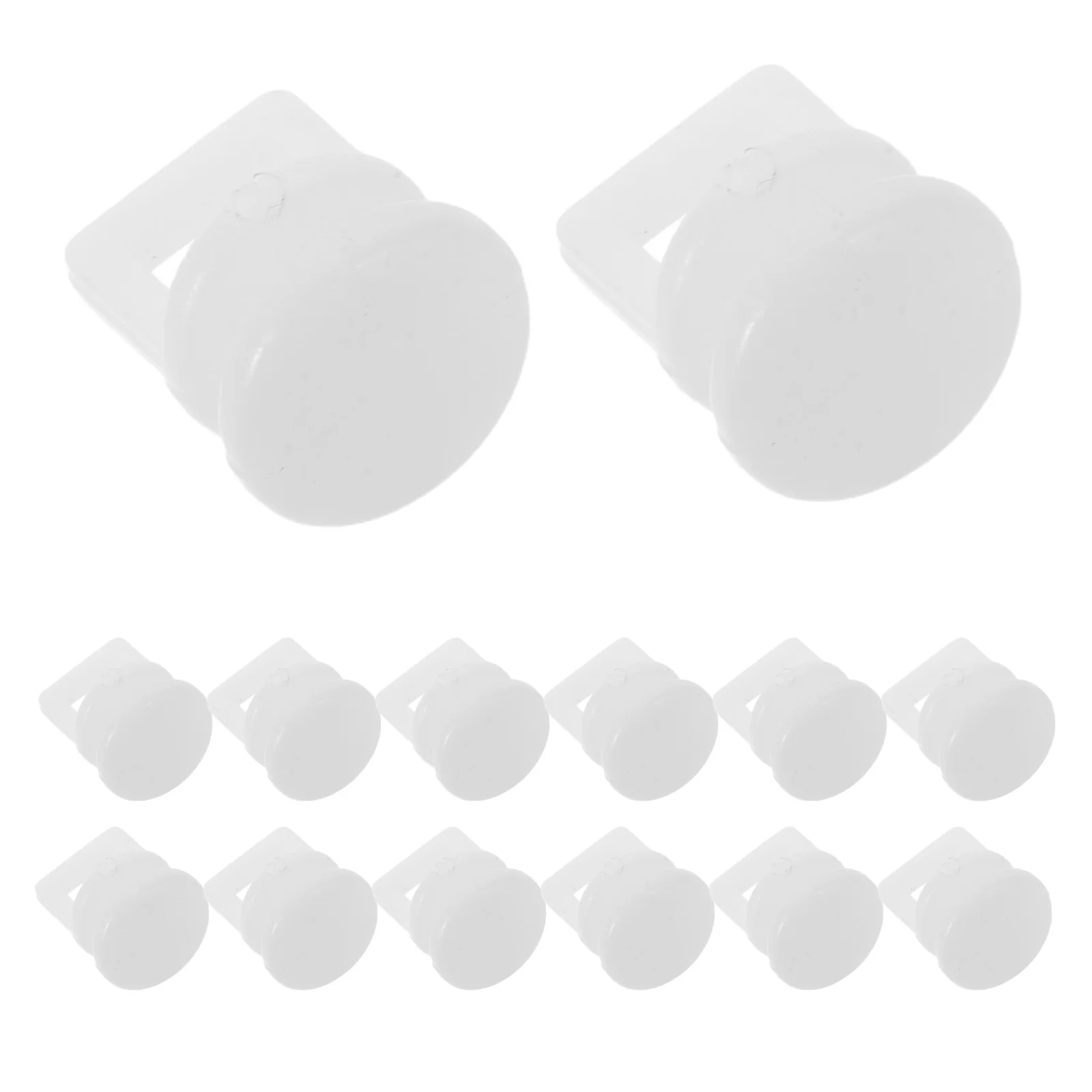 Crochets de rail de rideau, planeurs en plastique, lisses et silencieux, pour caravane, Bus, fenêtre, système de poulie de rail, 200 pièces