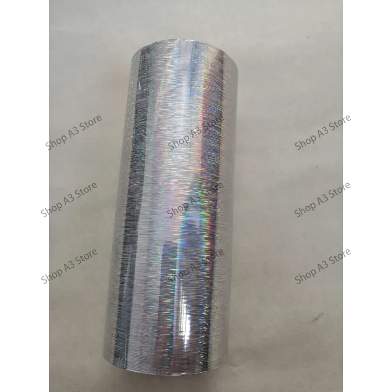 Bronzing paper, anodized aluminum, silver pine needles, laser ironing paper box, ironing gift box, etc. 8cm x 120m can be cut