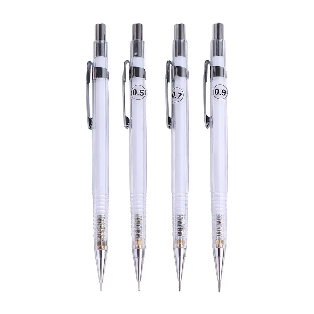 

Stationery Writing 0.3 0.5 0.7 0.9mm Student Transparent Automatic Pencil Mechanical Pencil Movable Pencil Propelling Pencil