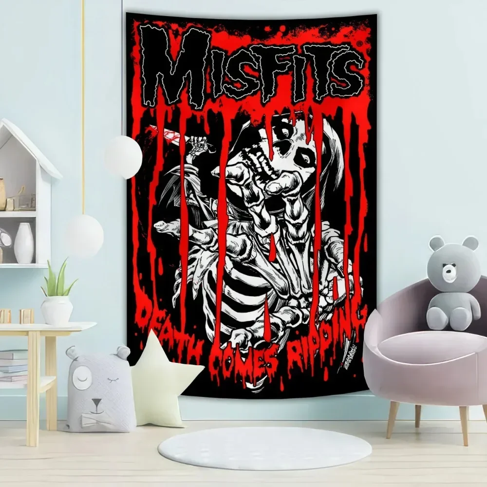 

Misfits группа гобелен плакат баннер подвесные флаги музыкальный бар или спальня декор зала настенная живопись гобелен