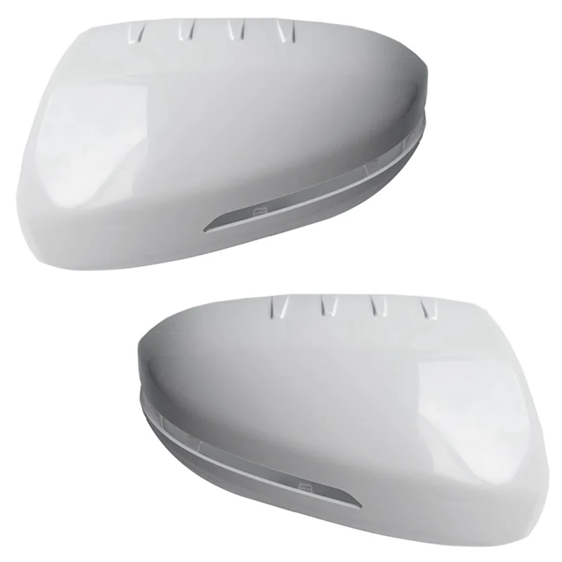 

White Car Side Wing Mirrors Cover Rearview Mirror Housing Cap For Kia K5 2011-2015