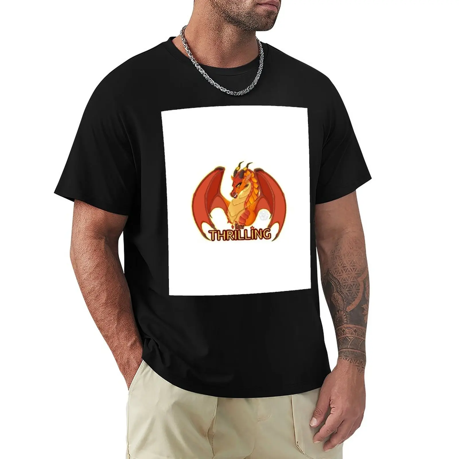 

WINGS OF FIRE: Queen Scarlet "How thrilling" T-Shirt quick-drying t-shirt t shirt man mens t shirt