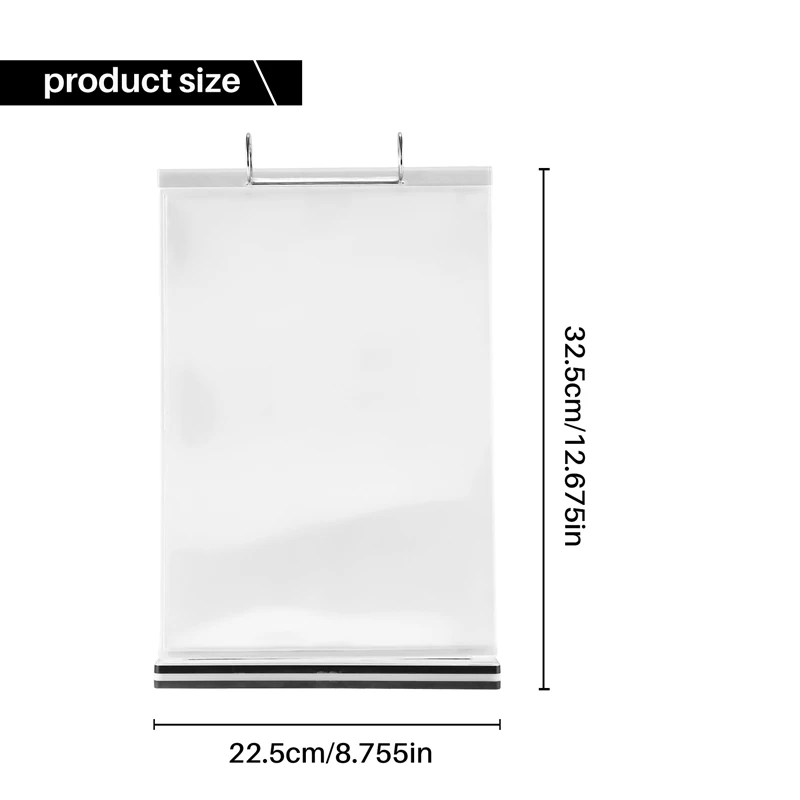 ABXH A4 Многосторонняя откидная подставка для карточек со съемной этикеткой, держатель для бизнес-менеджей