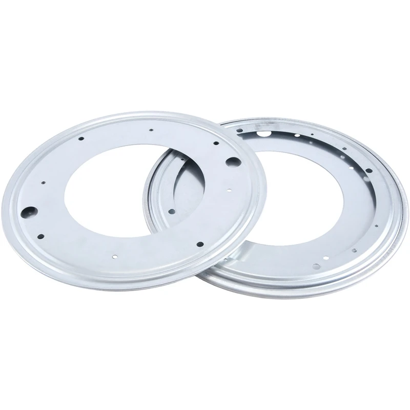 2 Pack Lazy Susan Hardware 12 Inch, 360° Rotating Bearing Plate 5/16Inch Thick, 750Lbs Heavy Duty Swivel Base Easy To Use