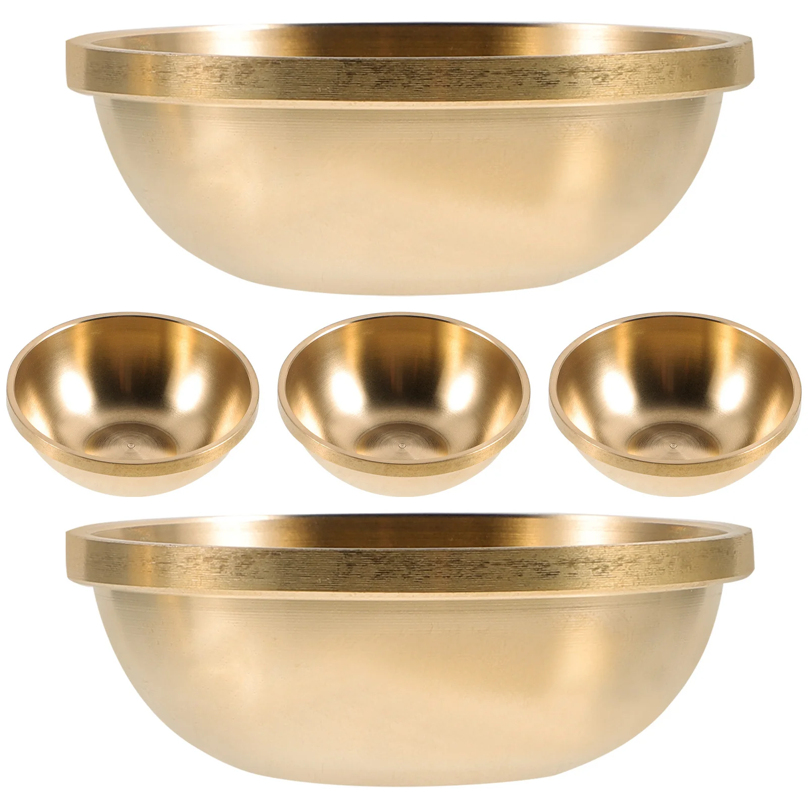5 шт., набор чаш для предложения воды, латунная тибетская чашка для религиозного поклонения, божественные миски для воды, чаша для домашнего использования