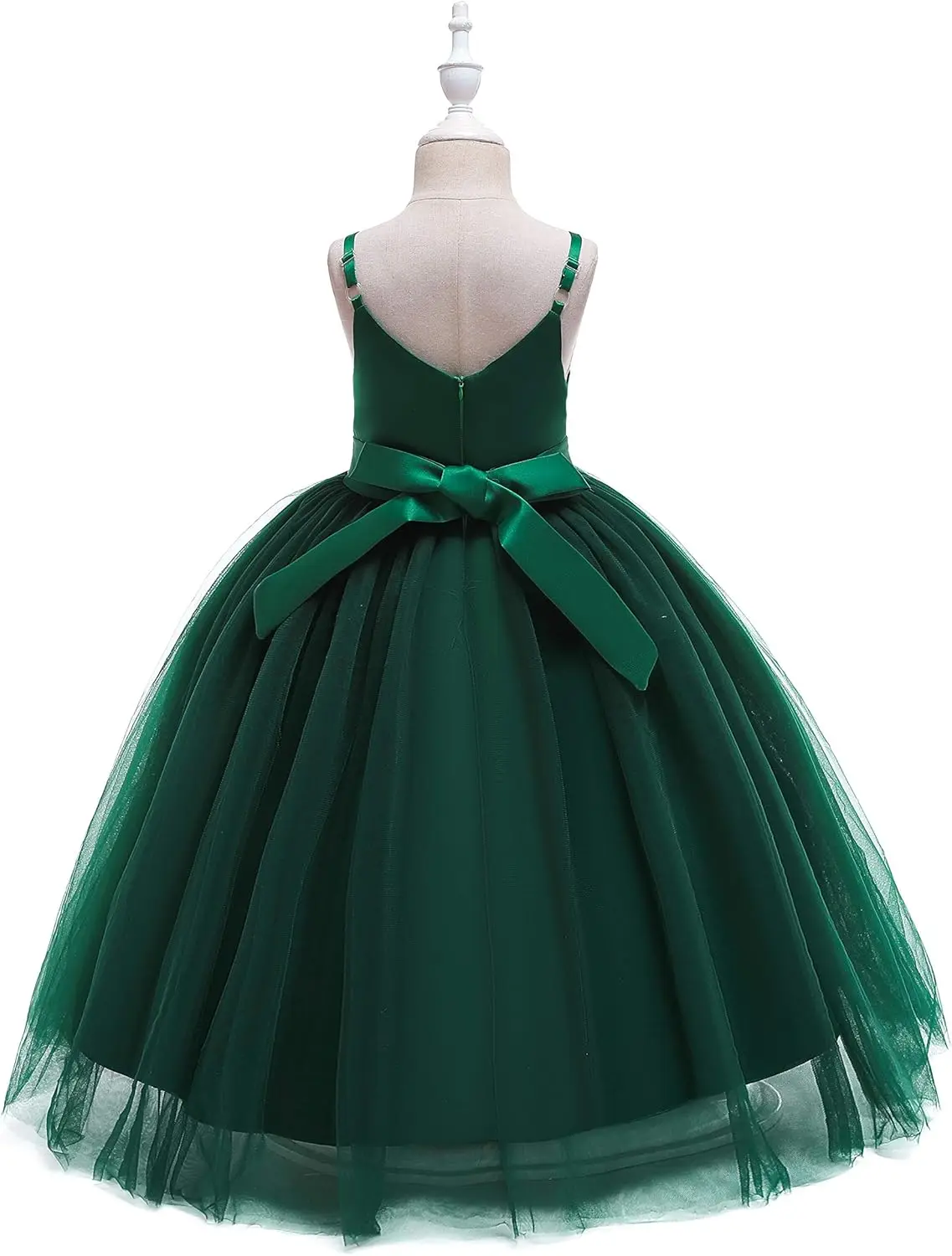 Thin Suspender  Chiffon Communion Dress Formal, Fashionable A-line Wedding Flower Girl Dress, Princess Birthday Party Ball Dress