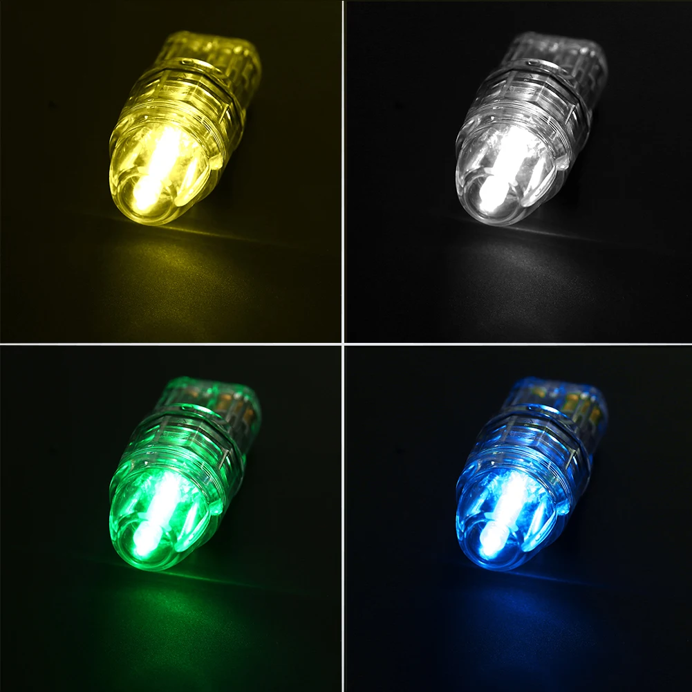 Transparent Light Coating Light LED Metal Silver Black Color with Micro Barb Artificial Accessories for Fishing Rig