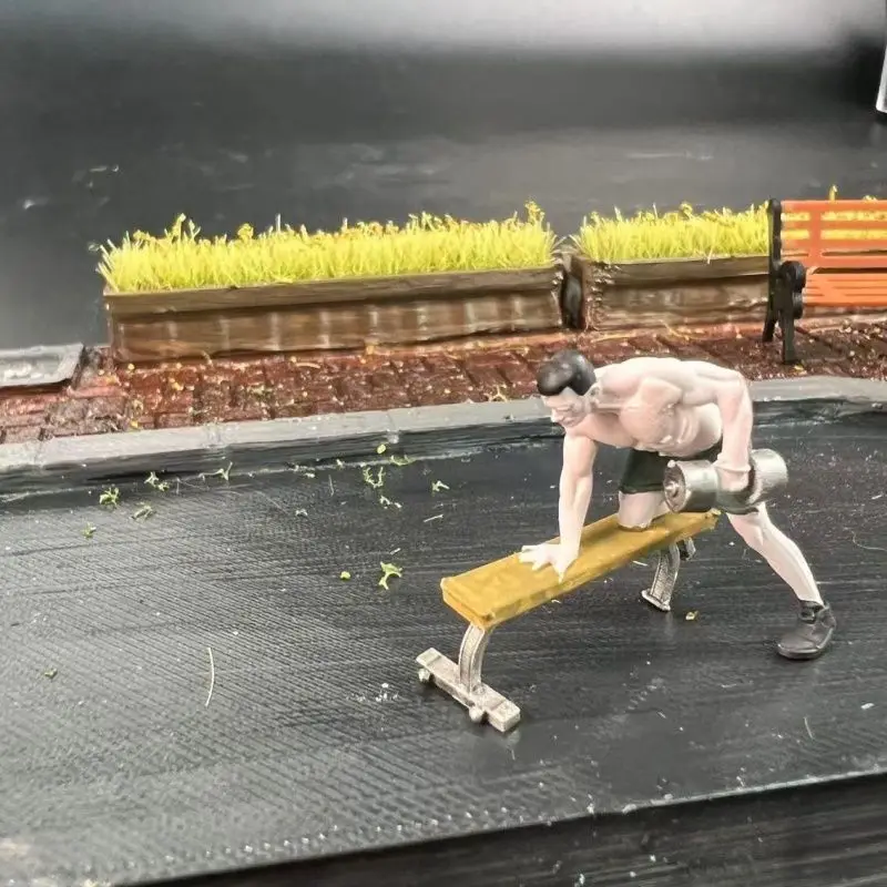 1/64 نموذج دمبل رياضي مصغر الشكل عرض المشهد ملحقات السيارة