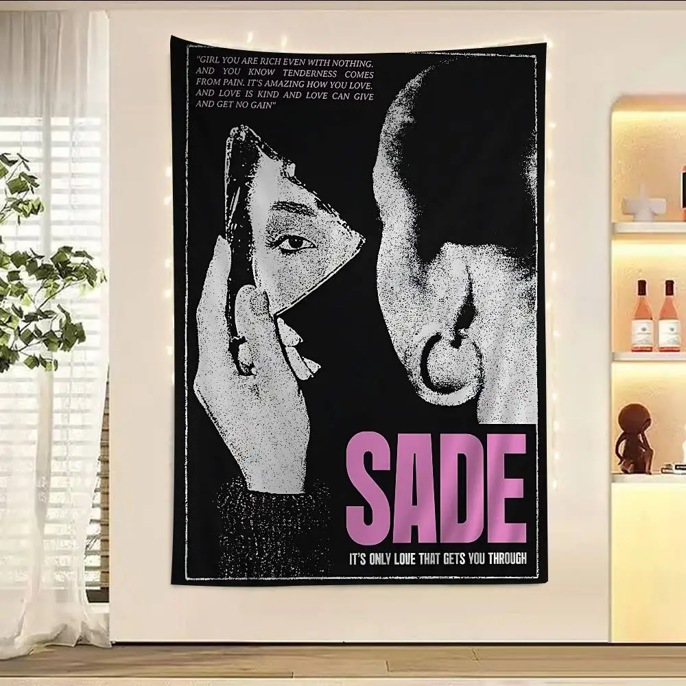 Singer Sade Movie DIY Wall Tapestry For Living Room Home Dorm Decor Wall Art Decor