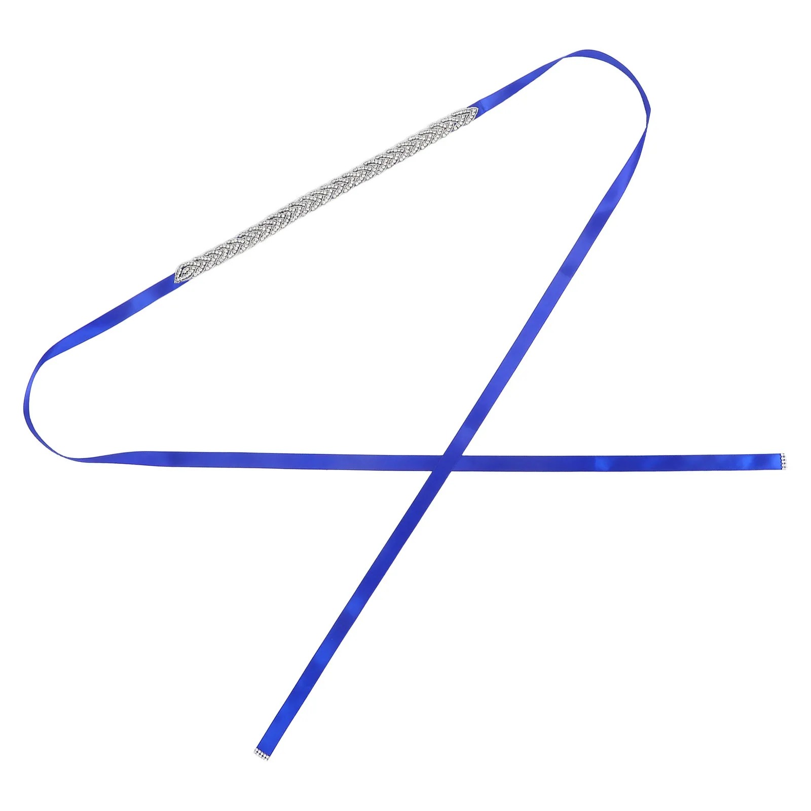 

Rhinestone Bridal Sash Belt Wedding Dress Waist Ribbon Sparkly Trim Formal Gown Accessories for Bride Bridesmaid Party