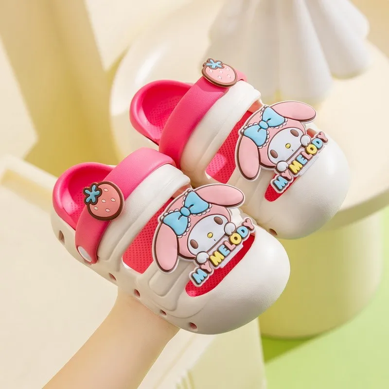 

Kids'Casual Shoes Sandals EVA Cartoon shoes Summer Shoes For Girls Soft Bottom Anti-slip Blue Pink Shoes Size 17cm-22cm