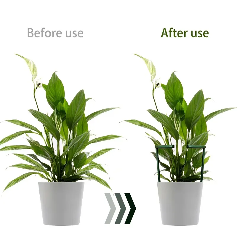 1-8pc Garden Plant Support Cage Plie Flower Stand Holder Plastic Semicircle Green House Orchard Fixing Rod Gardening Bonsai Tool