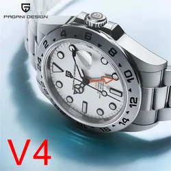 PAGANI DESIGN 2024 New DG5833 Men's Automatic Mechanical Watch GMT Sapphire Stainless Steel Waterproof 10Bar BWG-9 reloj hombre