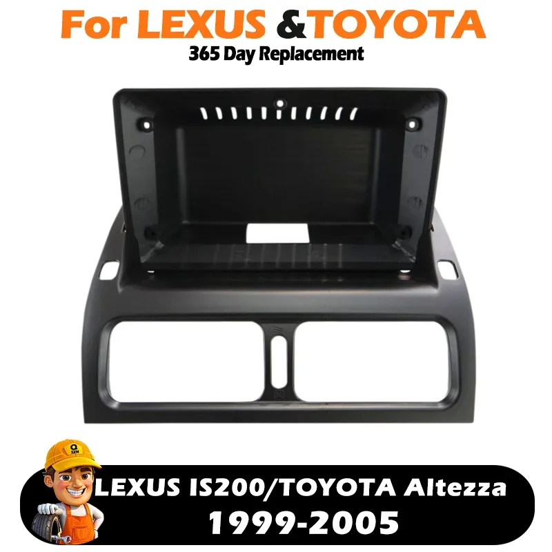

2 Din 9-дюймовый автомобильный радиоприемник для LEXUS IS200/TOYOTA Altezza 1999-2005, стереорамка, адаптер, навигационная панель, матовый черный