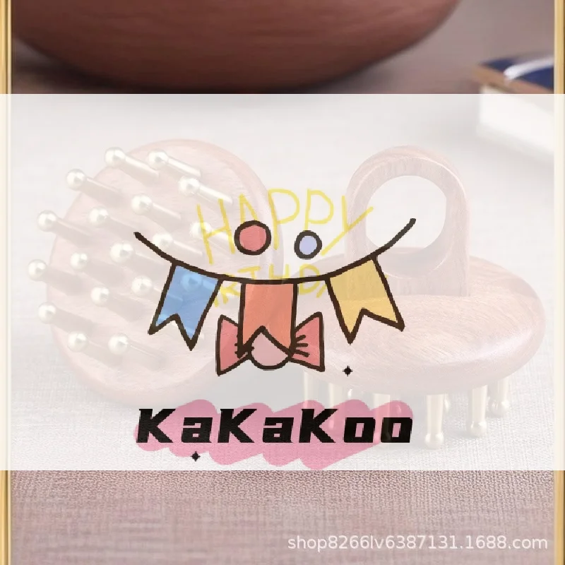 

Head Meridians Massage Comb Copper Sandalwood Meridians Fine Tooth Comb Needling Guasha Scalp Massage Brush Relax Body Massager