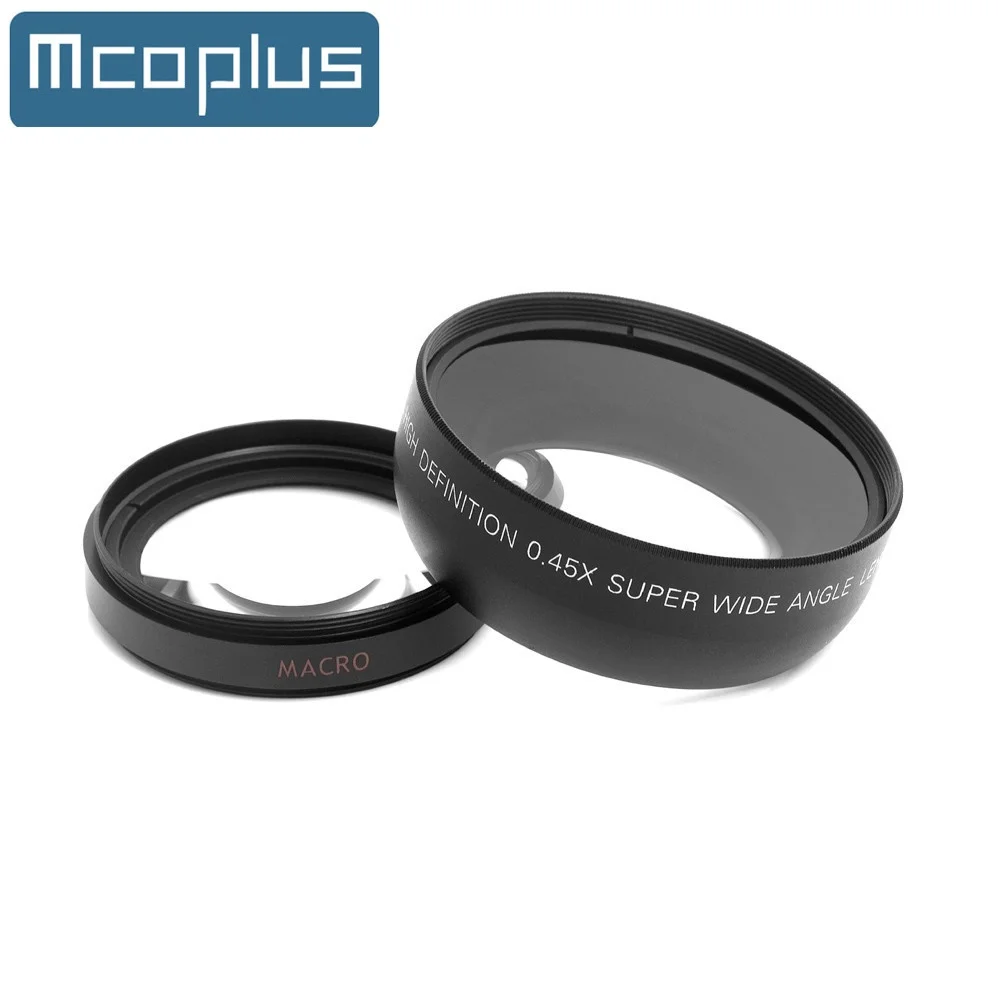 Mcoplus 0,45x широкоугольный макрообъектив 49 мм 52 мм 55 мм 58 мм для Canon Nikon Sony 350D 400D 450D 500D 1000D 550D 600D 1100D