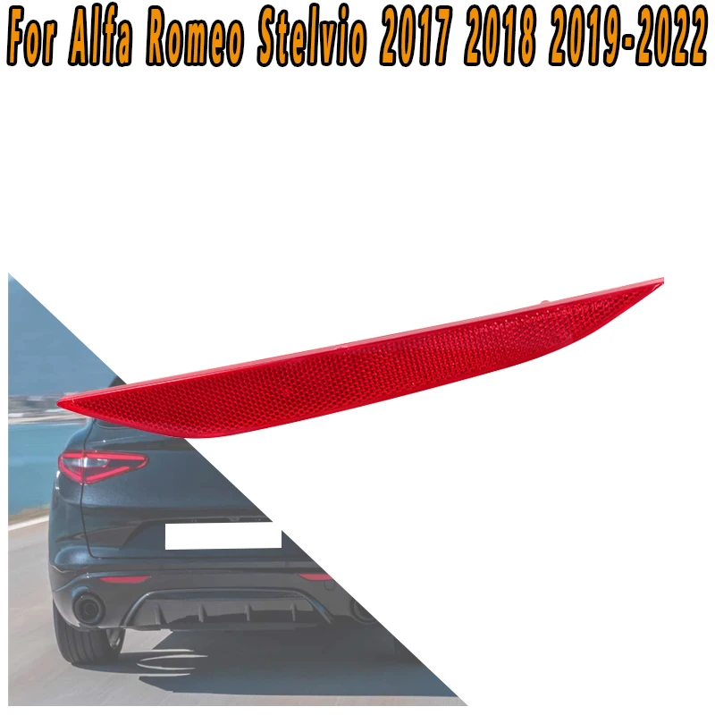 

Для Alfa Romeo Stelvio 2017 2018 2019 2020-2022 автомобильный задний бампер светоотражающая наклейка фонарь заднего хода предупреждающий сигнальный светильник