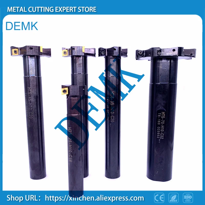Imagem -02 - Hts D20 D30 D40 D50 t Entalhe de Trituração Cutte Trapezoidal Entalhe Fresa Lateral para Ccmt060204 Cnc Fresadora