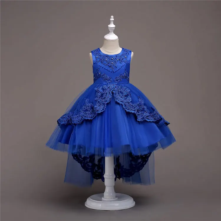137 Four Seasons Princess Dress for Girls Fashion Kids Flower Girl Dresses Polyester Sleeveless Children Clothing Girls Dresses 2