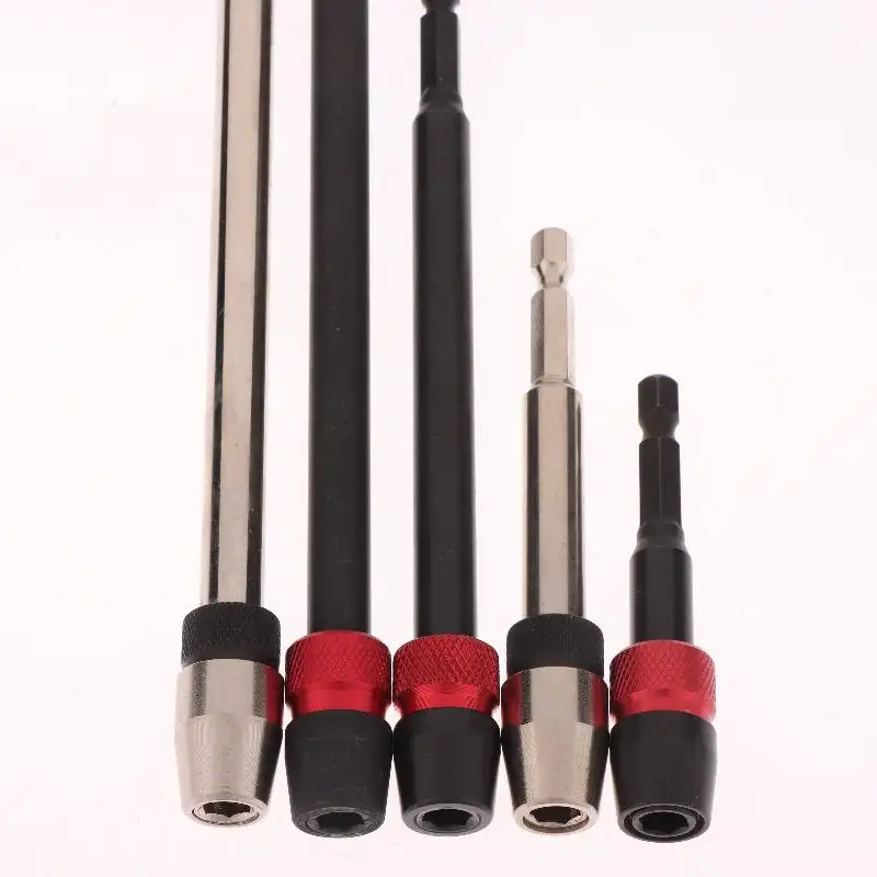 

Carbon Steel 75/100/150/300MM 1/4 Inch Hex Quick Release Electric Screwdriver Extension Bit Holder Hand Tools Extension Rod
