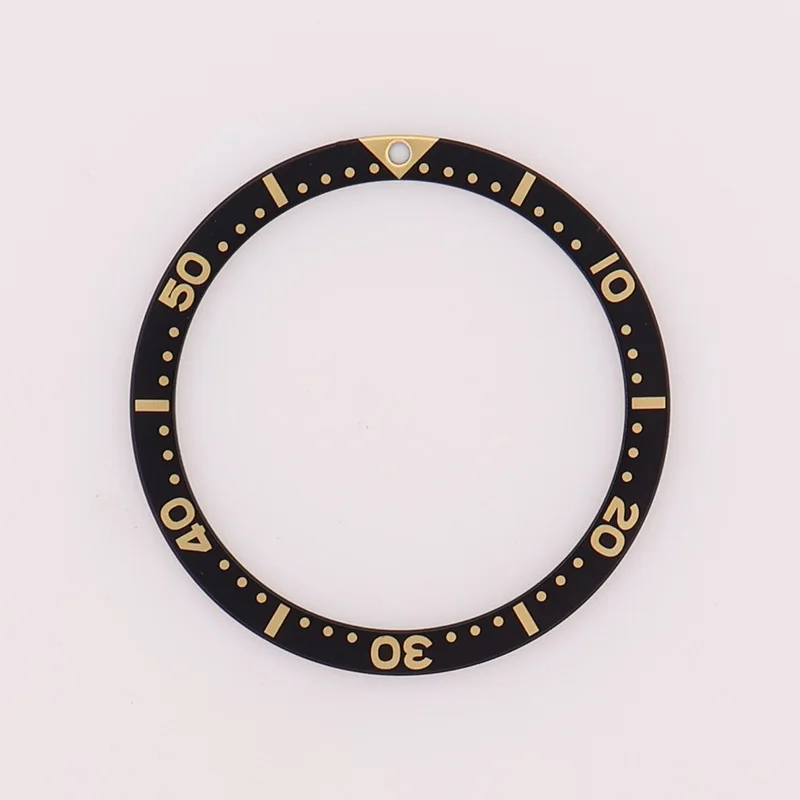 38MM White Seiko Aluminum Watch Bezel Insert for Cases NH36 NH35 Movement Men's Replacement Parts