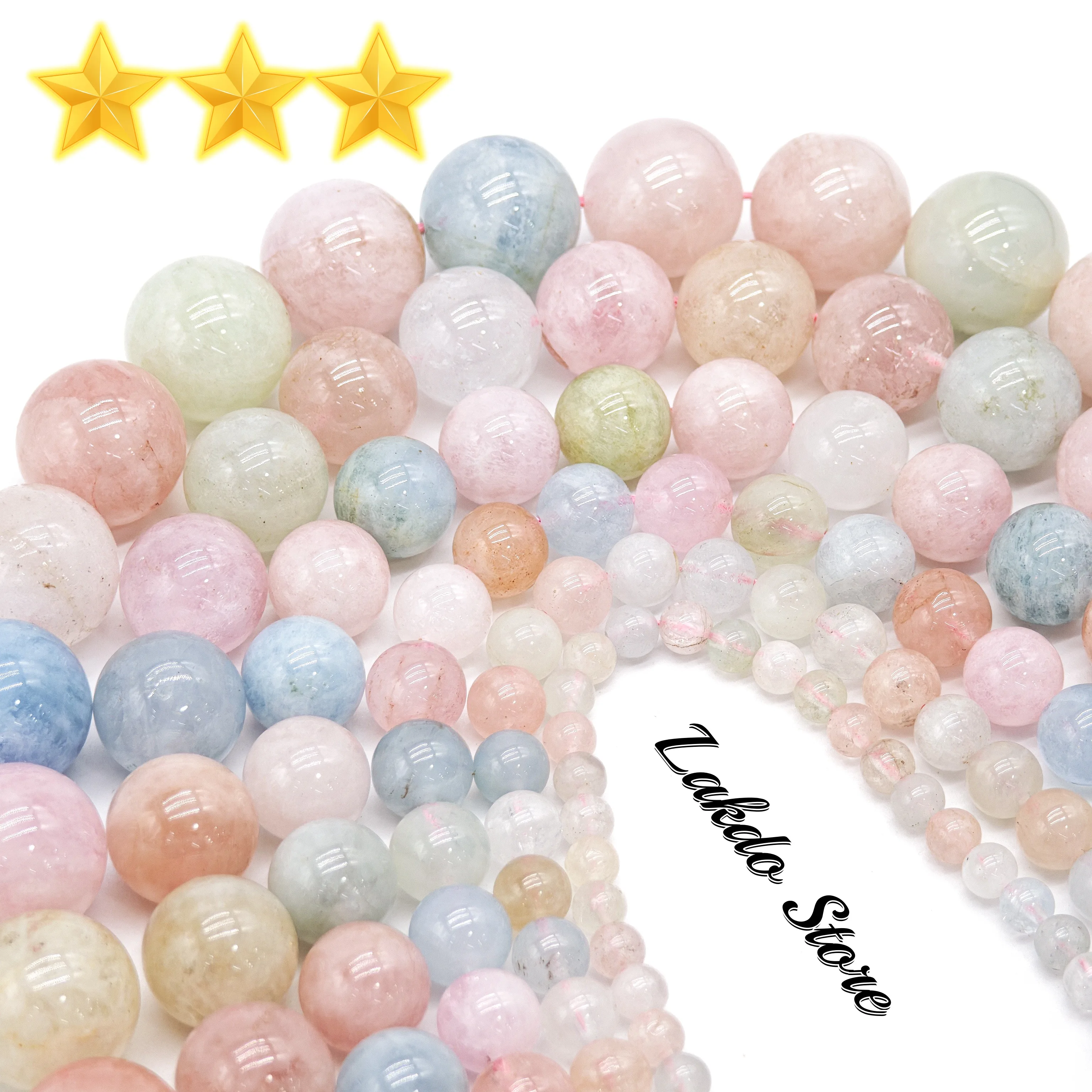 

Круглые бусины морганита 6/8/10/12 мм, принадлежности для браслетов и ожерелий своими руками Они натуральные камни для изготовления ювелирных изделий