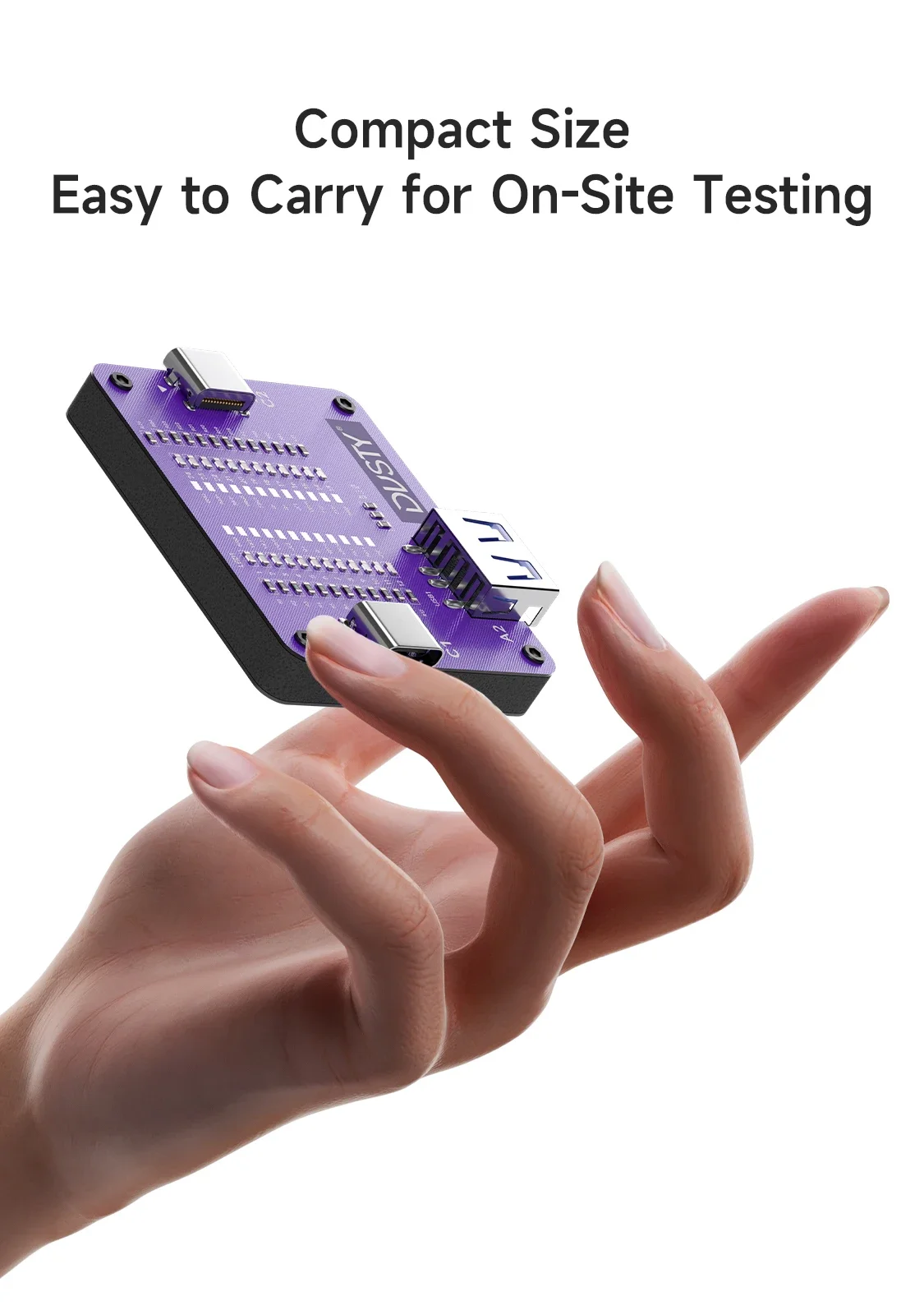 ميكانيكي TC-24 اختبار كابل بيانات ثنائي الطرف من النوع C لهواتف iPhone / Android اختبار كابل الشحن السريع 24 دبوس كاشف الدائرة