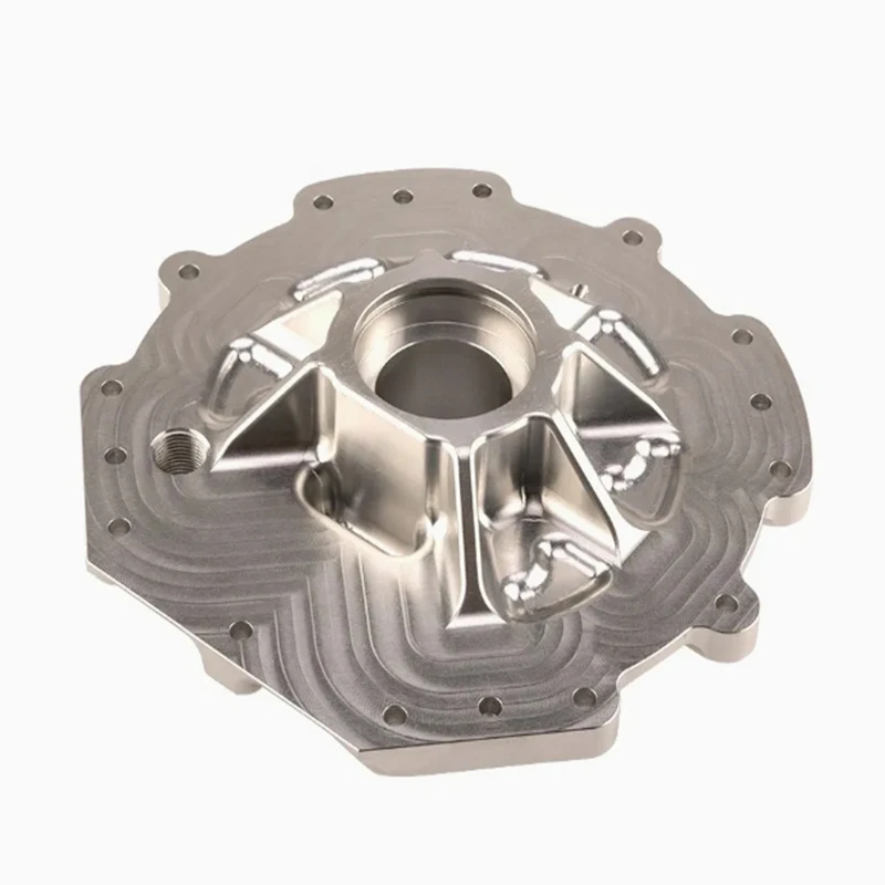 

Aluminum alloy material, customized CNC machining, precision mechanical end cover, equipment connection flange accessories
