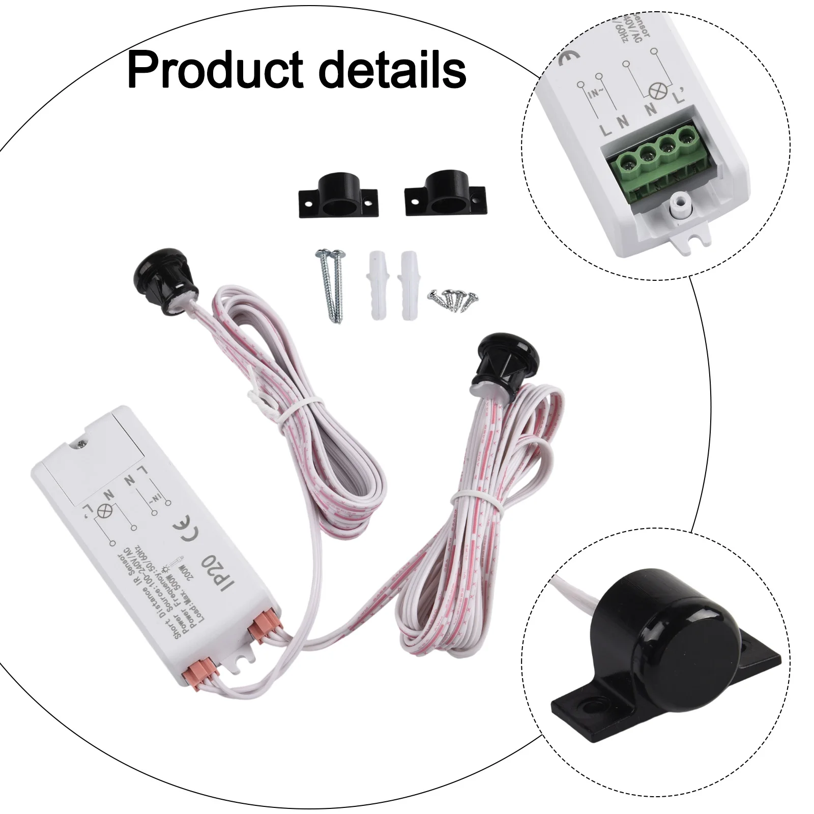 Indoor Lighting Control Proximity Switch Door Control Impressive Sensing Distance Switch Sensing Distance 5cm Load Capacity 500W