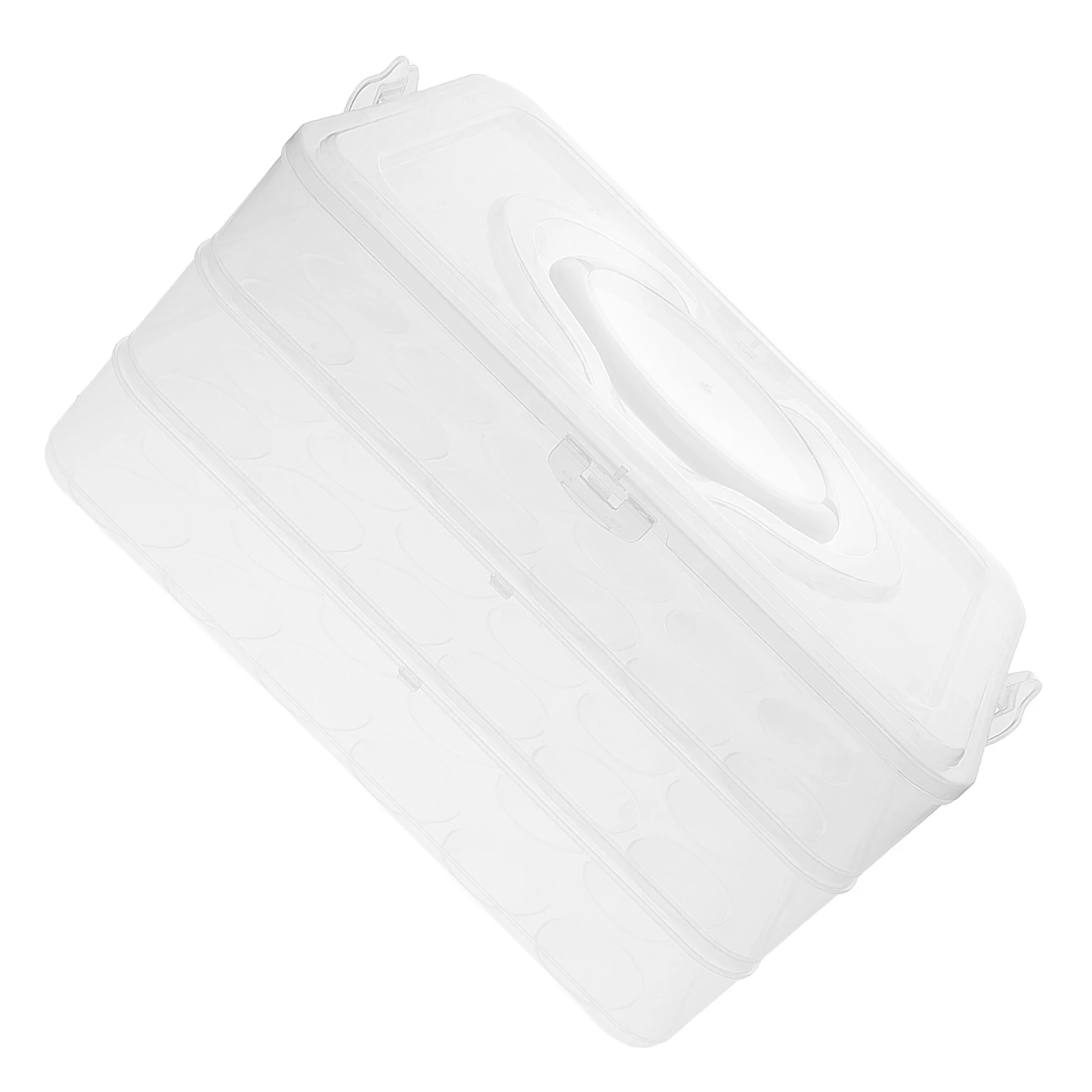 

72 Pcs Clear Egg Storage Container With Lid And Handle Stackable Egg Tray For Fridge Perfect For Thanksgiving And Holidays