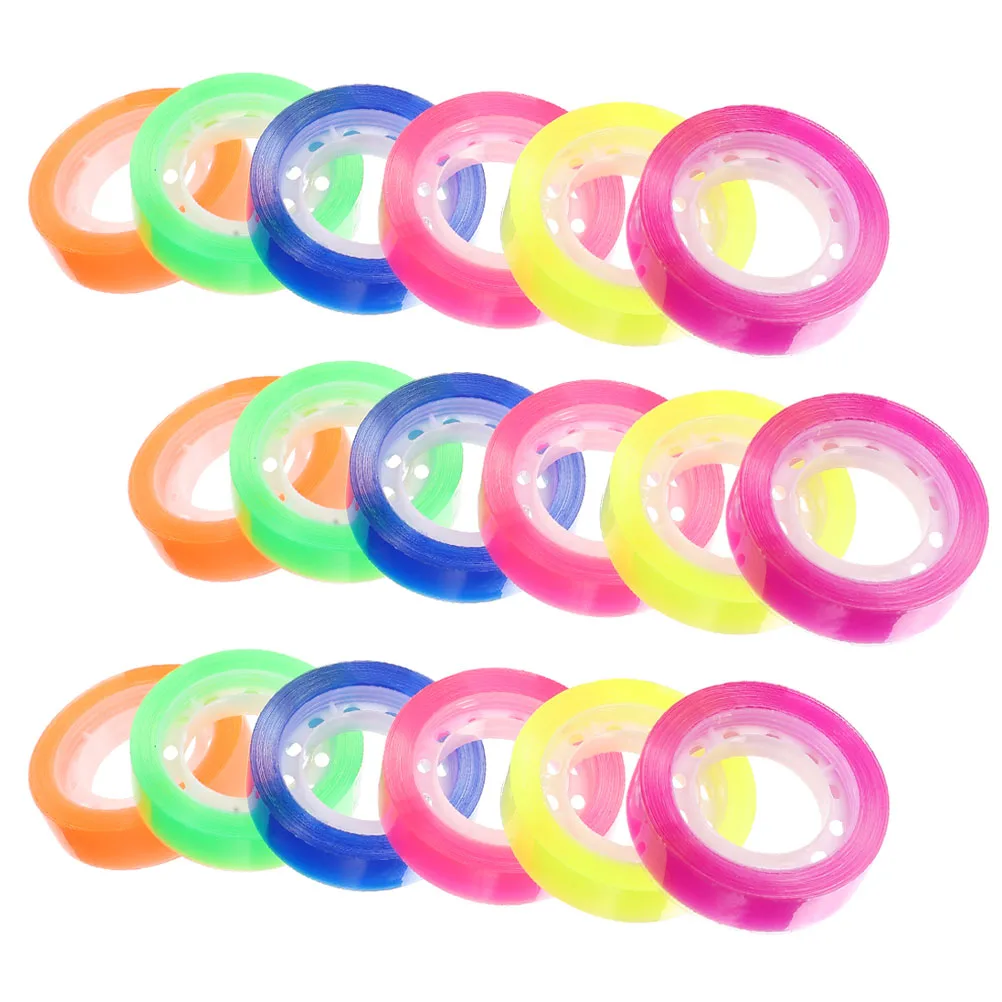 24 لفة شريط شفاف شفاف التصاق قوي مكتب القرطاسية المنزلية هدية التفاف شريط عزل لفات أشرطة القرطاسية واضحة