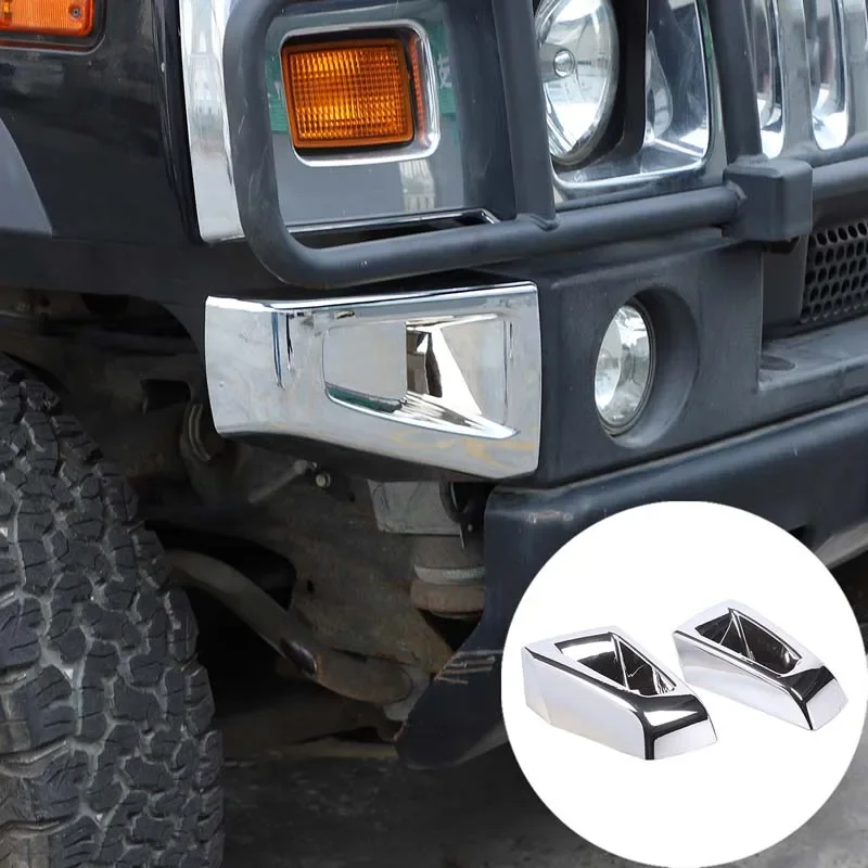 For Hummer H2 2003-2009 Front Bumper With Two Side Corner Protectors High Quality ABS Glossy Replacement Parts