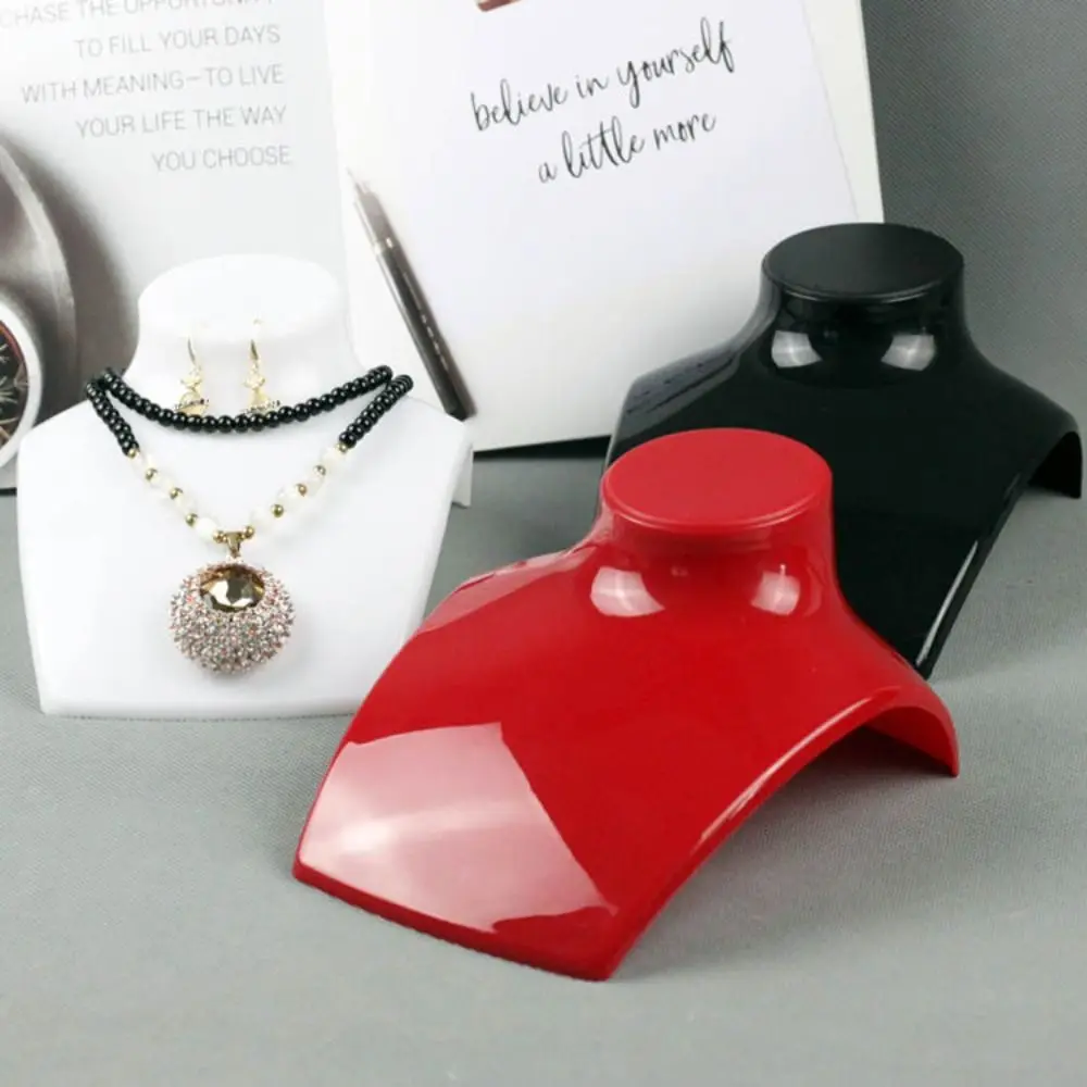 

Horizontal Mannequin Necklace Stand Acrylic Dangle Earrings Display Necklace Bust Stand Jewelry Holder Earrings Display Stand