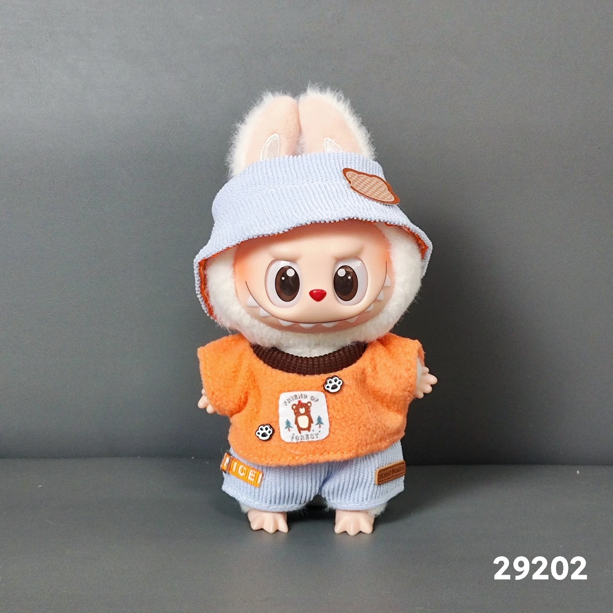 17 cm große Labubu II Idol sitzende Partypuppen – süße Mini-Plüschpuppenkleidung und Zubehör für Korea Kpop EXO, DIY-Kleidungsgeschenk