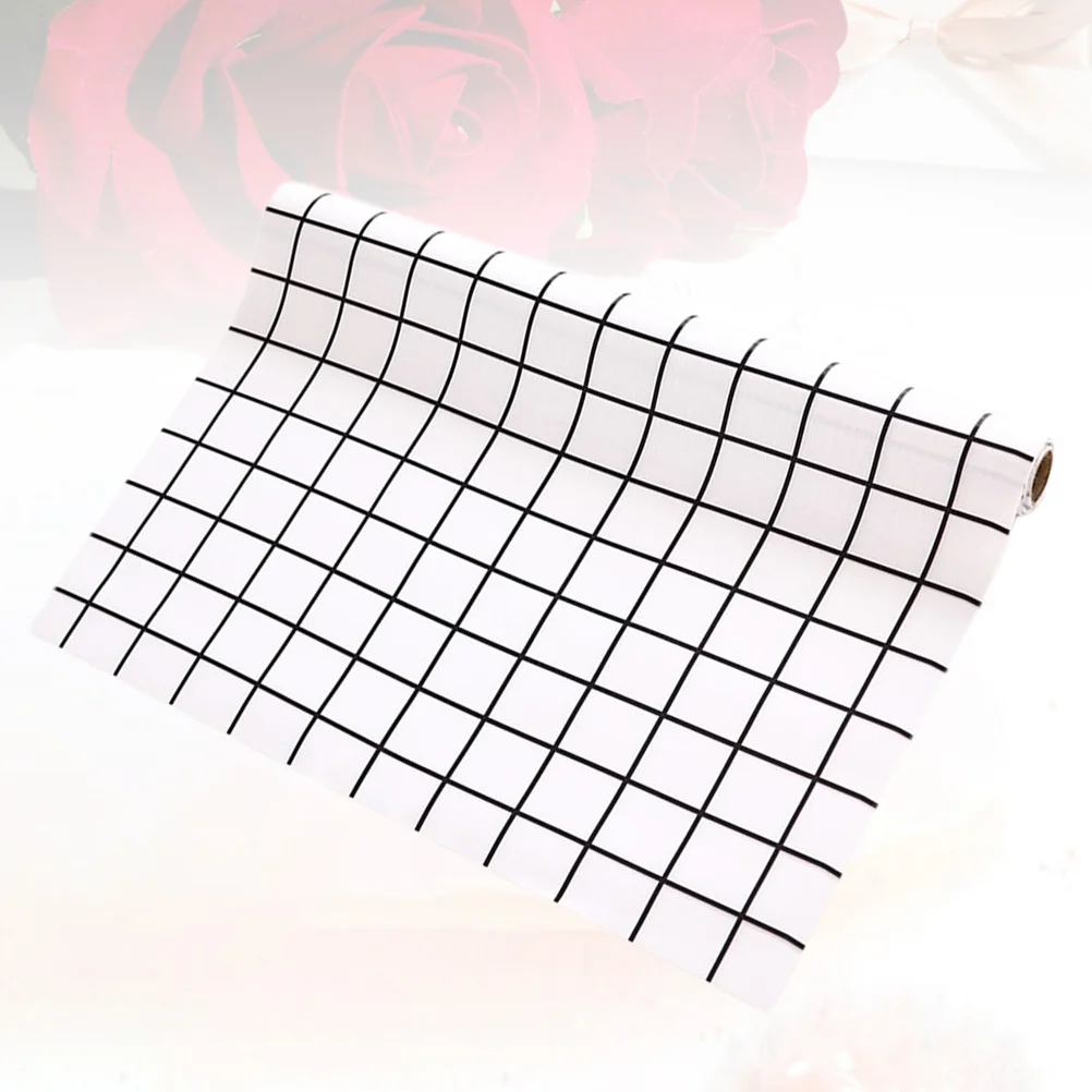 

Cuttable Thickened Multi-Purpose White Grid Cabinet Mat Heat Insulation Drawer Placemat Moisture Absorption Mat 45x200cm