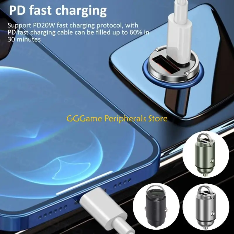 U55B 2Port Car Fast Charging Car Phone QC3.0 PD3.0 Car Adapters