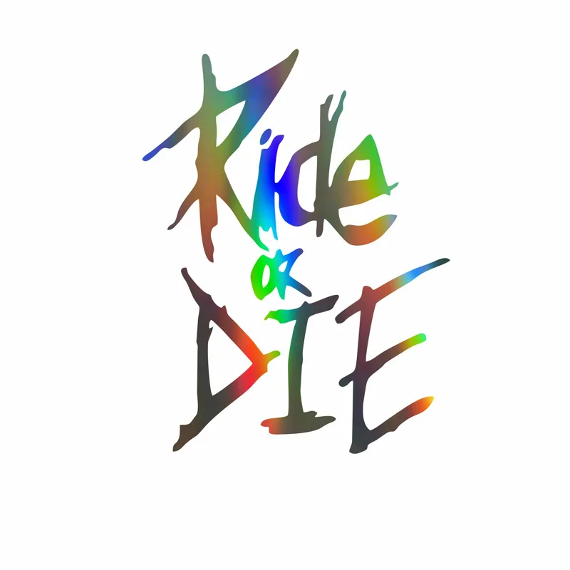 AliExpress High-quality Modified Car Stickers Letters Ride or Die Electric Motorcycles Bicycles Death Reflective Stickers Scratch Covers