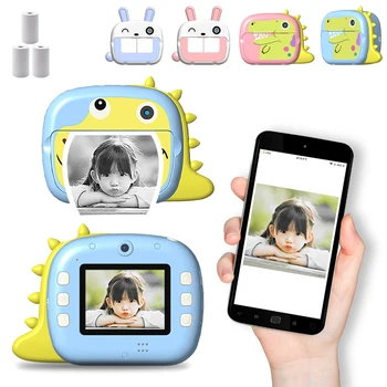 Children's instant printing camera kids thermal printer kids digital photo camera girls toy children camera video boy birthday gift