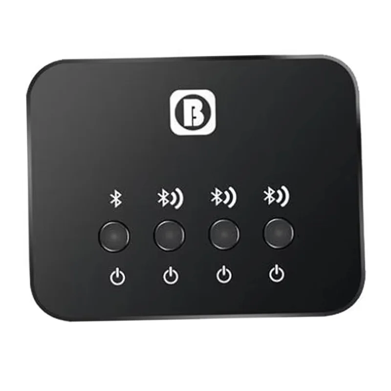 B04C-Audio Spliter For 3Pcs Wireless Earphone Working Together Wireless Stereo Audio Sharing Switcher
