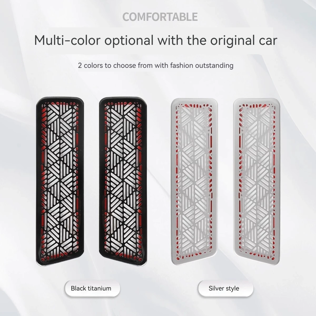 لسيارات BMW 5 Series i5 G60 2024 A-عمود منفذ الهواء غطاء غبار سيارة A-عمود الباب الأمامي عالية المدى القرن مكبر الصوت غطاء ملصق