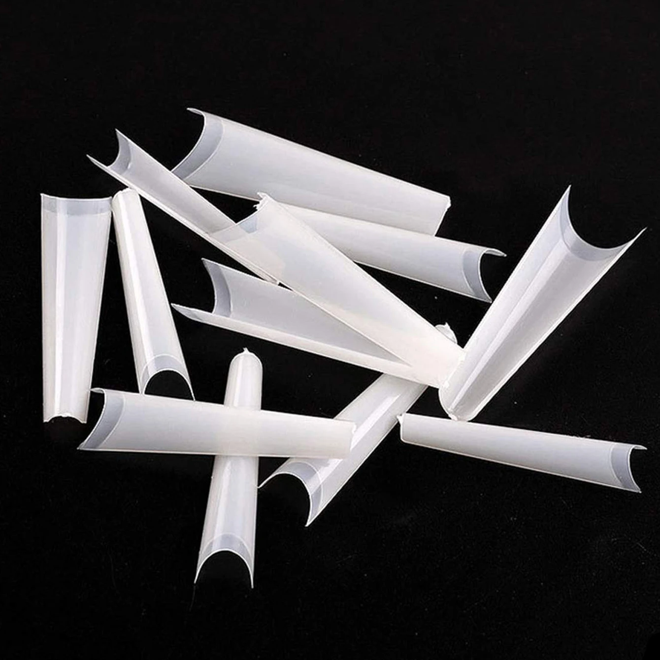 120PCS/Box French Coffin Ballet Dancer's Nail Tip Acrylic Nail Artificial Semi Fake Sheet Nail Tip Suitable For DIY