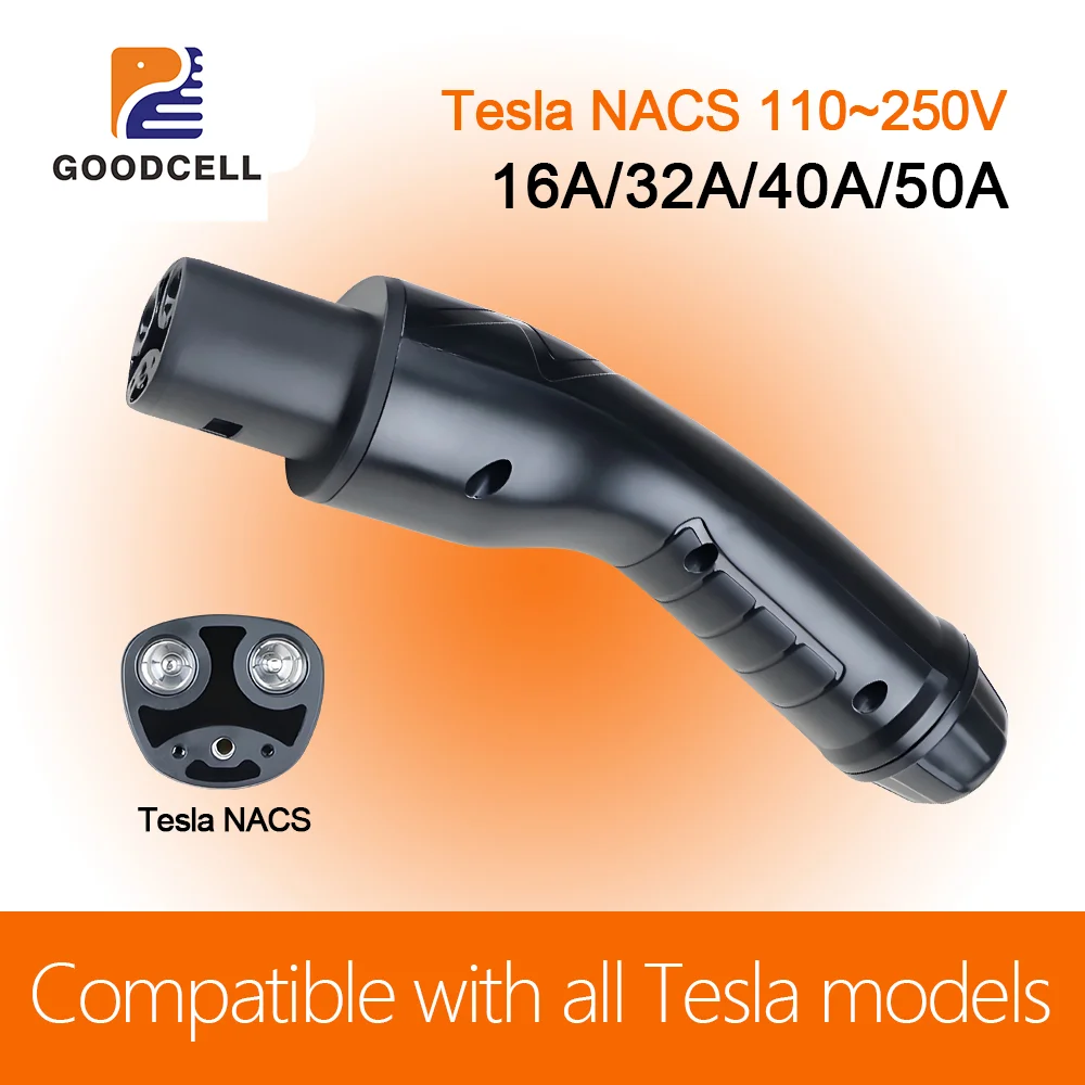 

GOODCELL Tesla Plug for Electric Car Accessories GBT 16A 32A EV Charging Plug EVSE Charger Connector