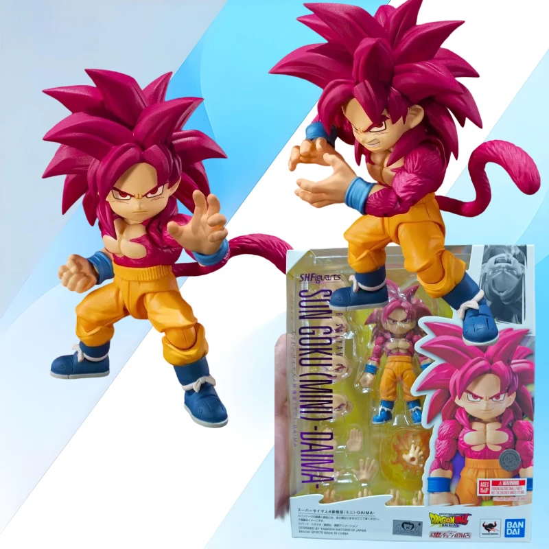 

Original BANDAI S.H.Figuarts SHF Dragon Ball DAIMA Son Goku Super Saiyan 4 (MINI) Action Figure Model Toy