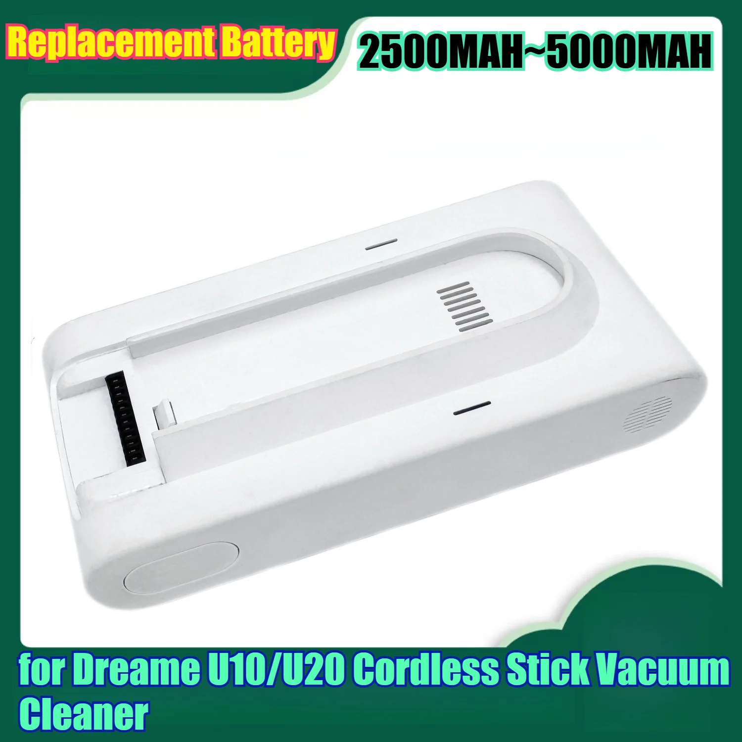 

Сменный аккумулятор большой емкости 5000 мАч для беспроводного пылесоса Dreame U10/U20, литий-ионный аккумулятор с быстрой зарядкой