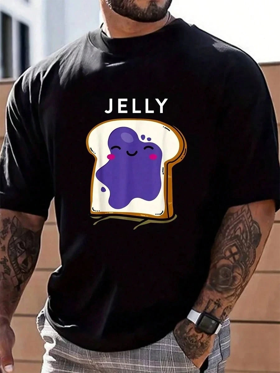 Cotton Costume T-Shirt Street Hip-Hop Style Men's T-Shirt Vintage Shirts Graphic Tees Band T Shirts Printed Men's T-Shirt Short