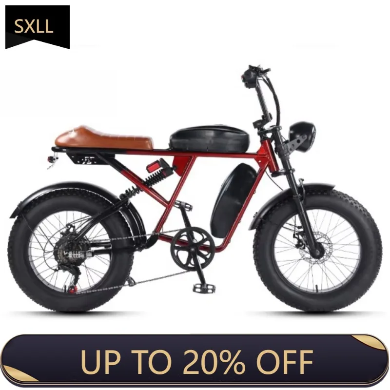 

SXLL New 177CM high-carbon steel electric bicycle high-quality double disc brake electric bicycle
