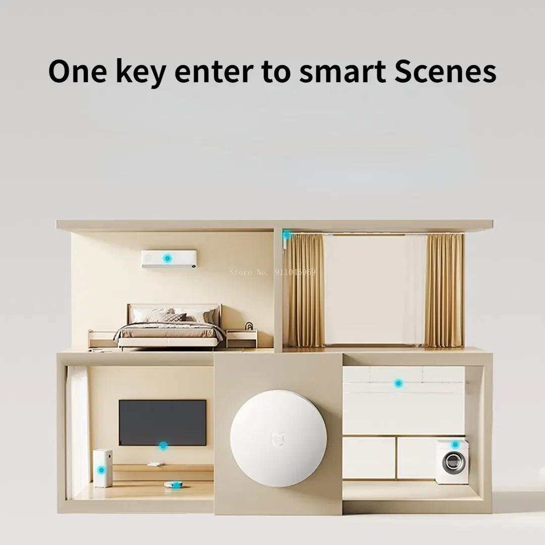 Xiaomi Smart Wireless Switch Bluetooth Version Smart Remote Control Intelligent Switch Use with Gateway Mi Home App Smart Home