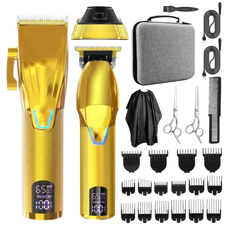 

Resuxi LM-2027A Rechargeable Professional Barber Electric Wireless Hair Clipper Hair Trimmer Set with Charging Base