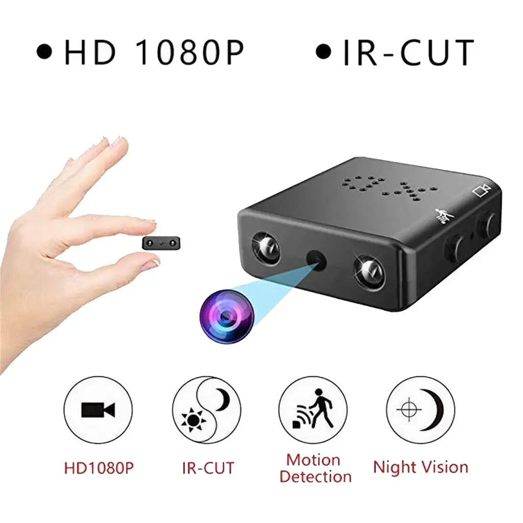 

HD 1080P Mini Camera IR Night Vision Motion Detection Wide Angle IP Cameras Security Camcorder HD Video Recorder