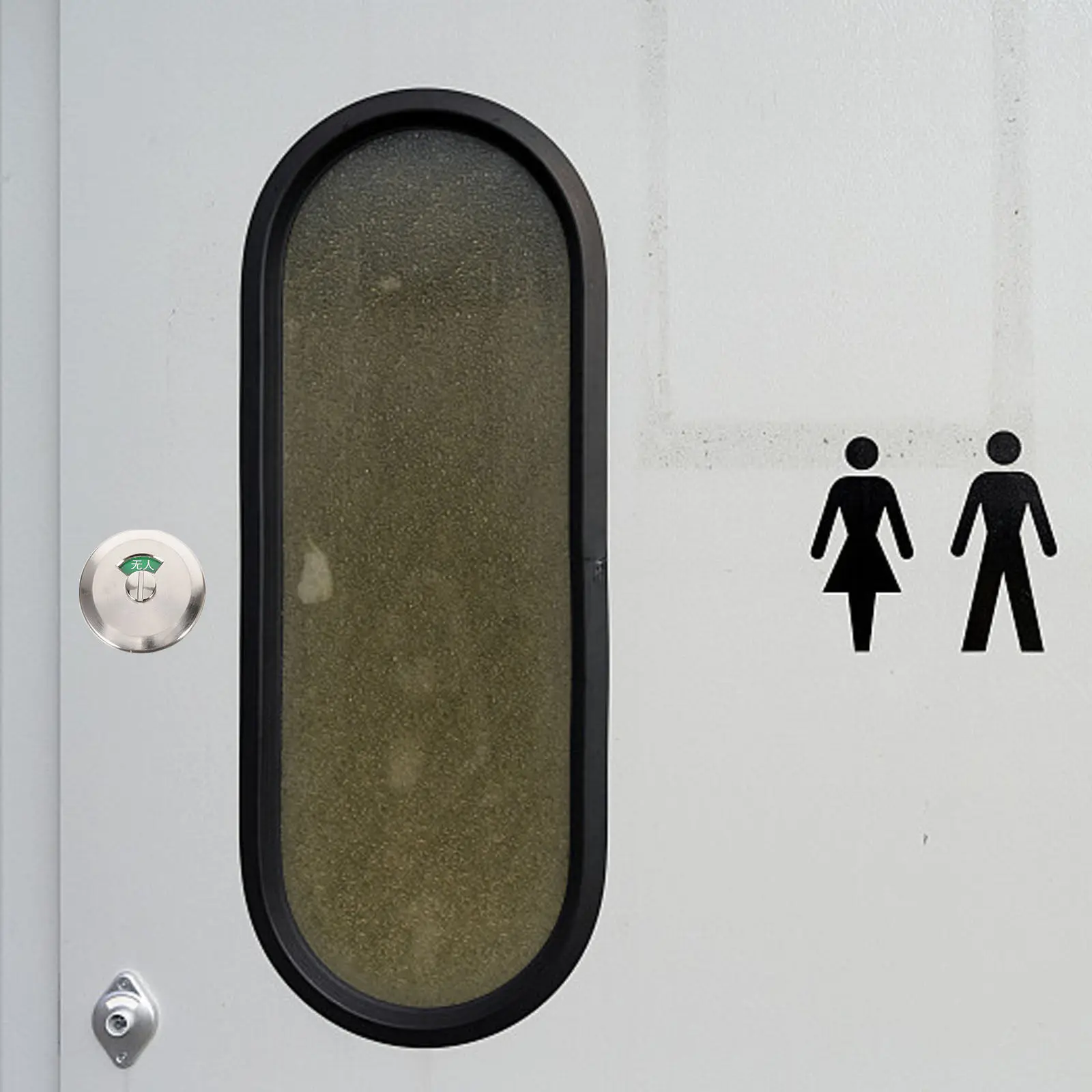 

Замок для двери с индикатором приватности: Занят/Пусто, красный/зеленый дисплей, подходит для туалетов, душевых, ванных комнат
